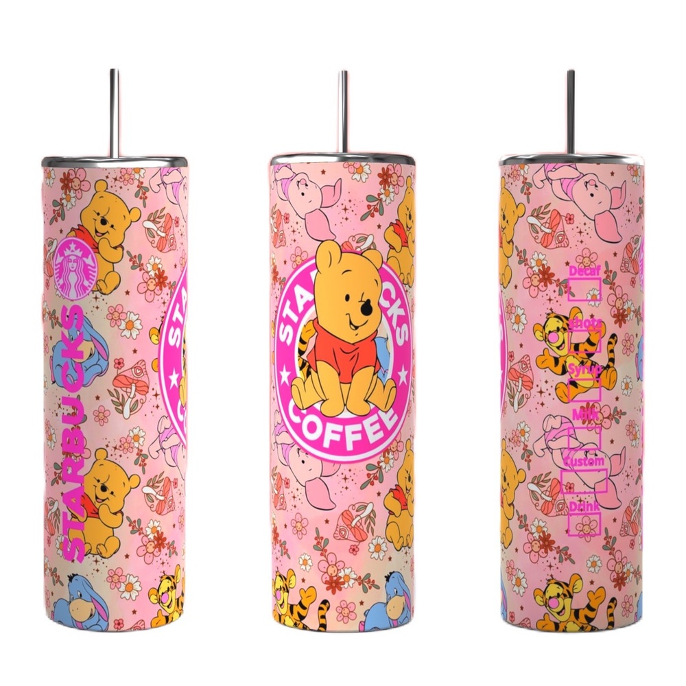Winnie The Pooh “ Starbucks” Tumbler
